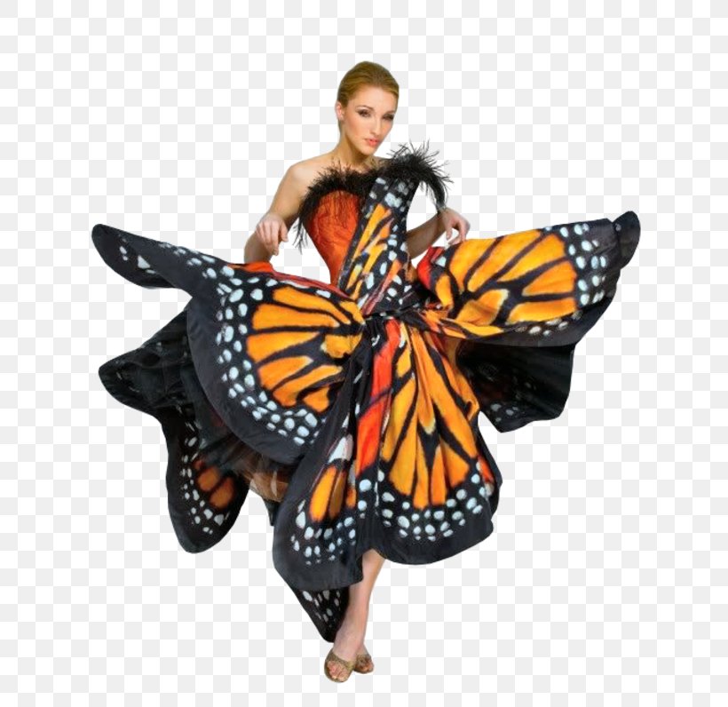 Butterfly Robe Dress Costume Gown, PNG, 677x796px, Butterfly, Brush Footed Butterfly, Cloak, Clothing, Cocktail Dress Download Free
