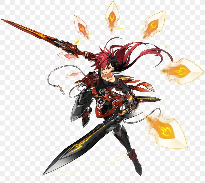 Elsword EVE Online Elesis Character Massively Multiplayer Online Game, PNG, 1807x1608px, Elsword, Action Figure, Character, Cold Weapon, Elesis Download Free