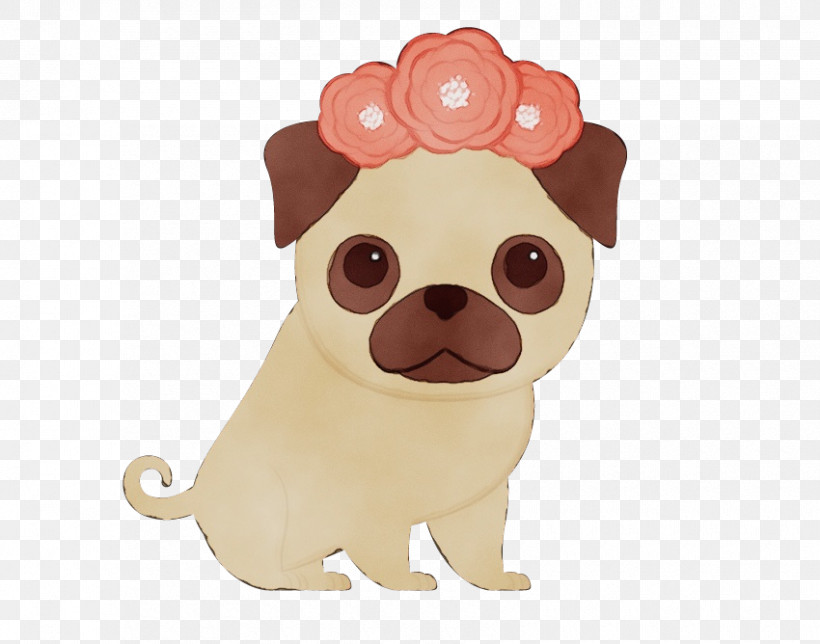 Pug Painting Cartoon Puppy 搜狗图片, PNG, 850x668px, Watercolor, Cartoon, Cuteness, Fawn, Paint Download Free