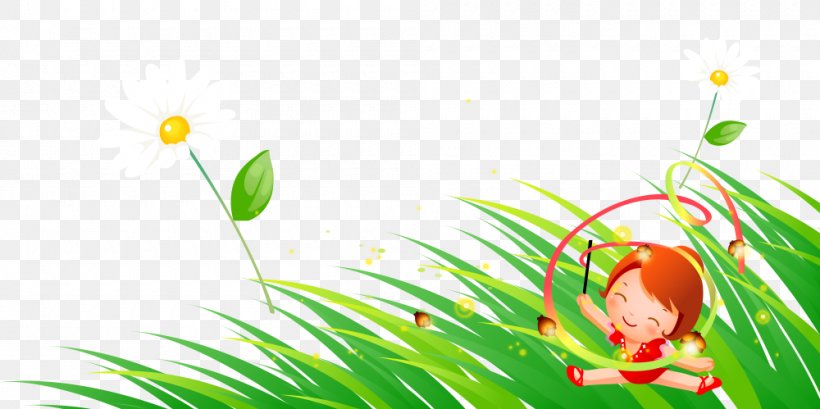 Cartoon Illustration, PNG, 1000x499px, Cartoon, Child, Energy, Flora, Flower Download Free