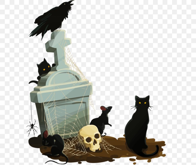 Black Cat Calavera Halloween, PNG, 600x690px, Cat, Art, Autumn, Black Cat, Calavera Download Free