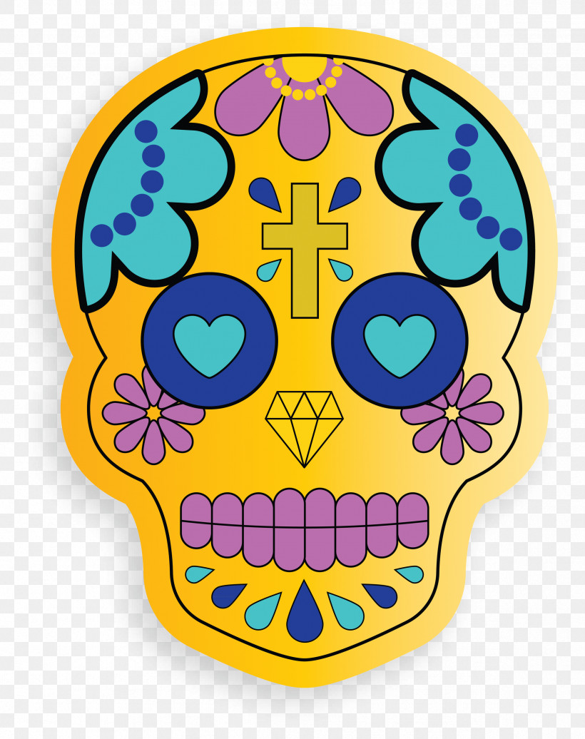 Skull Mexico, PNG, 2374x3000px, Skull, Animation, Calavera, Day Of The Dead, Death Download Free
