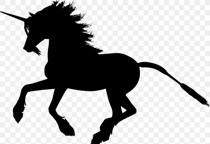 Unicorn Horse Clip Art, PNG, 2336x1612px, Unicorn, Animal Figure, Black And White, Bridle, Colt Download Free
