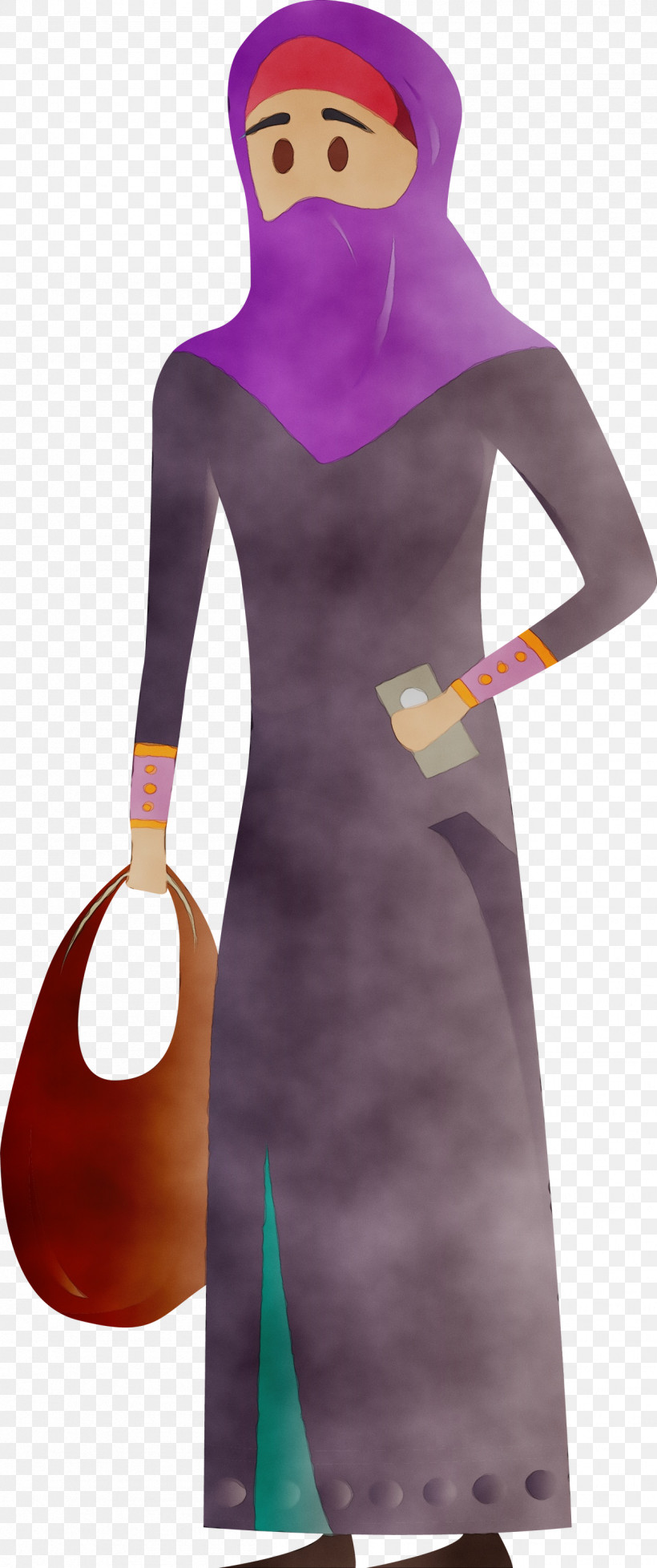 Clothing Purple Violet Neck Dress, PNG, 1257x2999px, Arabic Woman, Arabic Girl, Clothing, Costume, Dress Download Free