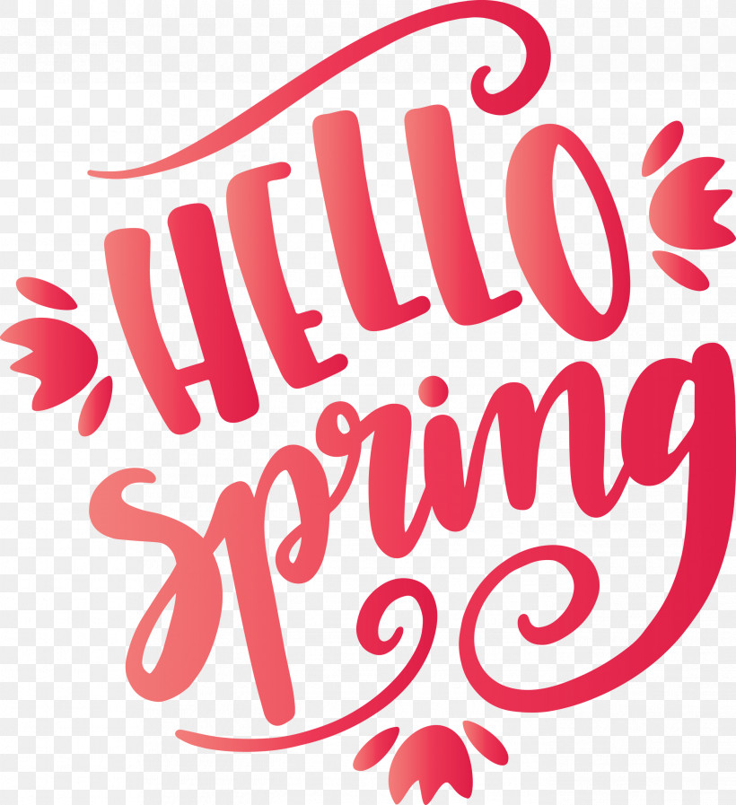 Hello Spring Spring, PNG, 2741x3000px, Hello Spring, Logo, Pink, Spring, Text Download Free