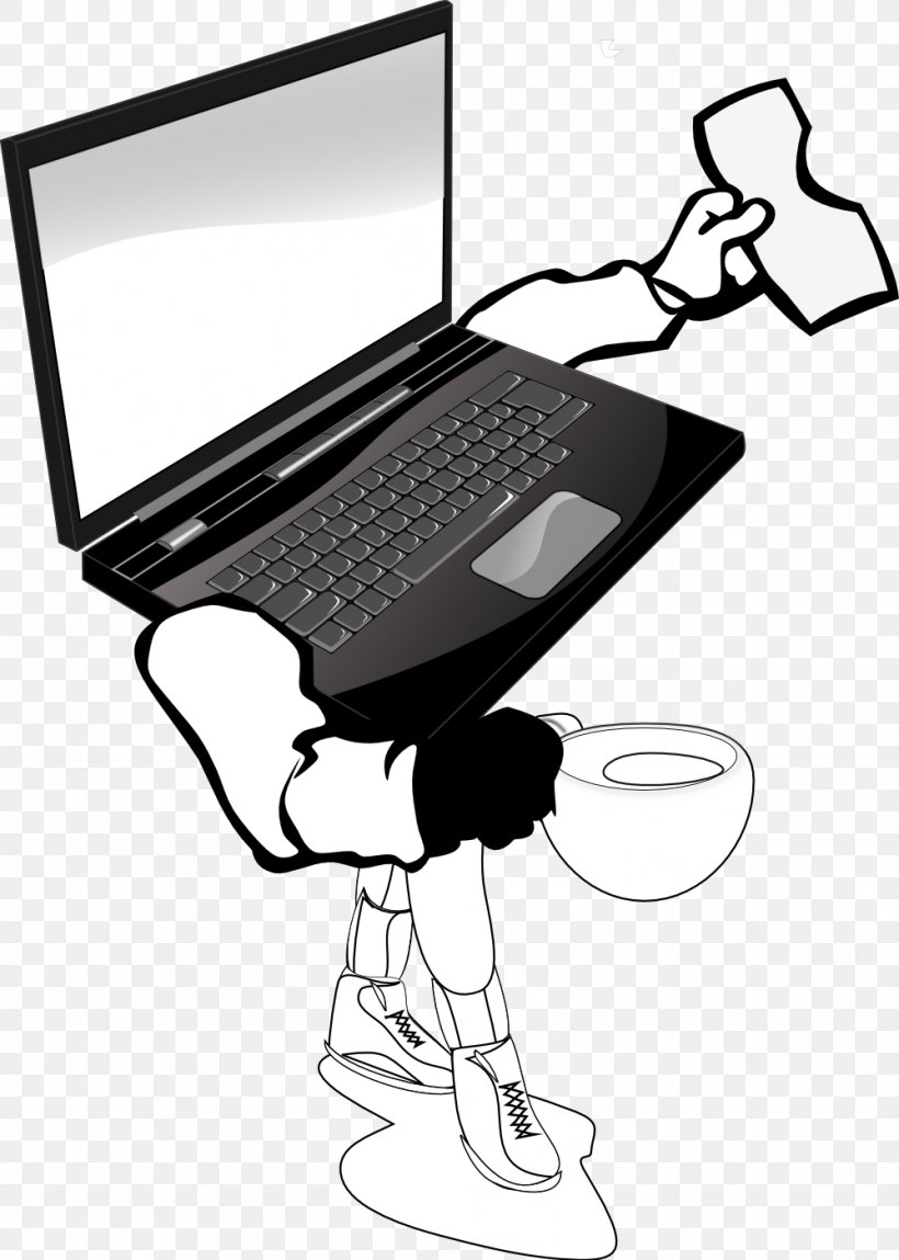 Laptop Computer Mouse MacBook Pro Clip Art, PNG, 999x1401px, Laptop, Artwork, Black, Black And White, Communication Download Free