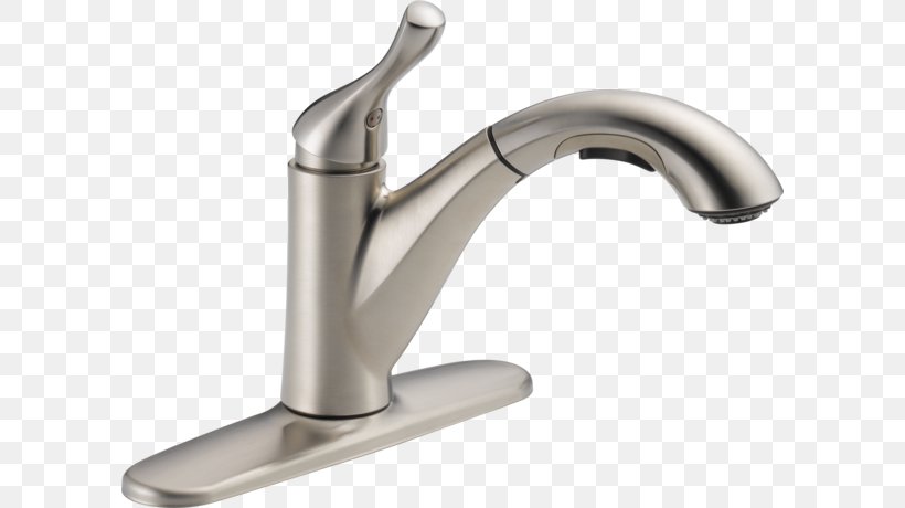 Delta Kitchen Faucet Pull-Out Faucet Handles & Controls Faucets Plumbing, PNG, 600x460px, Faucet Handles Controls, Baths, Bathtub Accessory, Faucets, Hardware Download Free