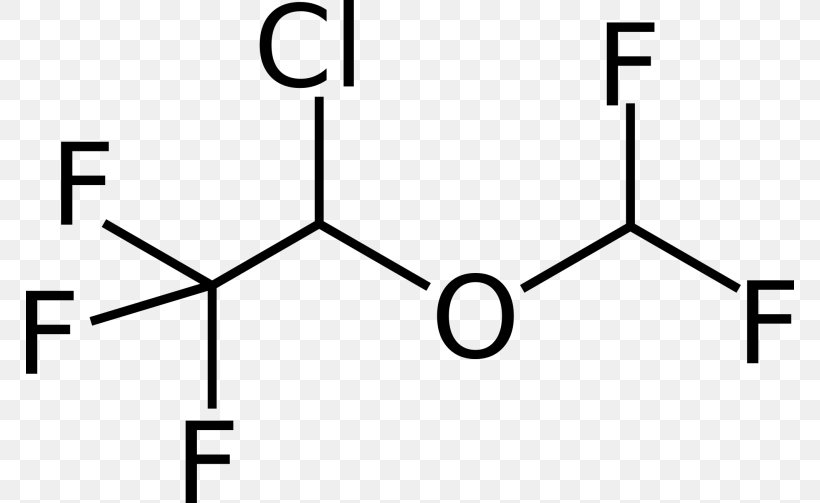 Halogenated Ether Isoflurane Chemical Formula Enflurane, PNG, 768x503px, Ether, Area, Black, Black And White, Brand Download Free