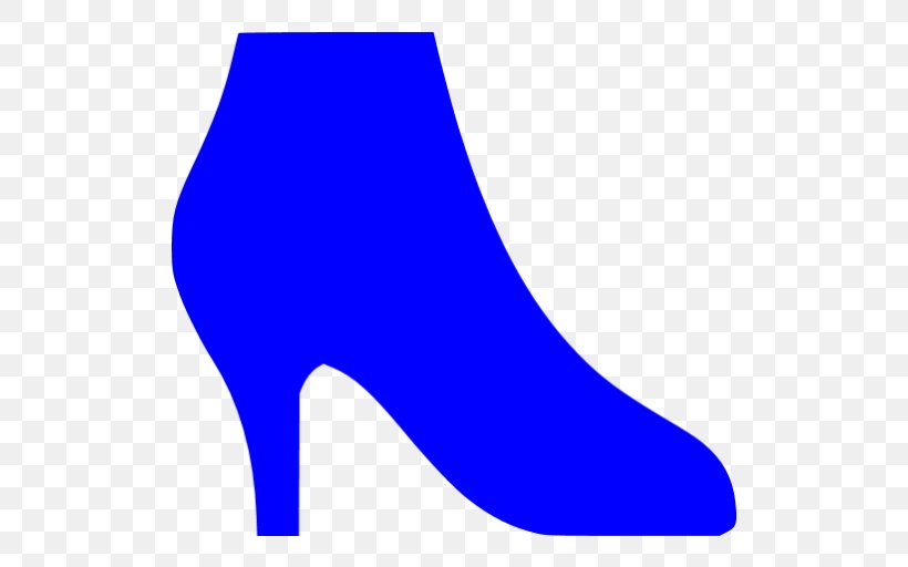 High-heeled Shoe Cobalt Blue Clip Art, PNG, 512x512px, Shoe, Area, Blue, Cobalt, Cobalt Blue Download Free