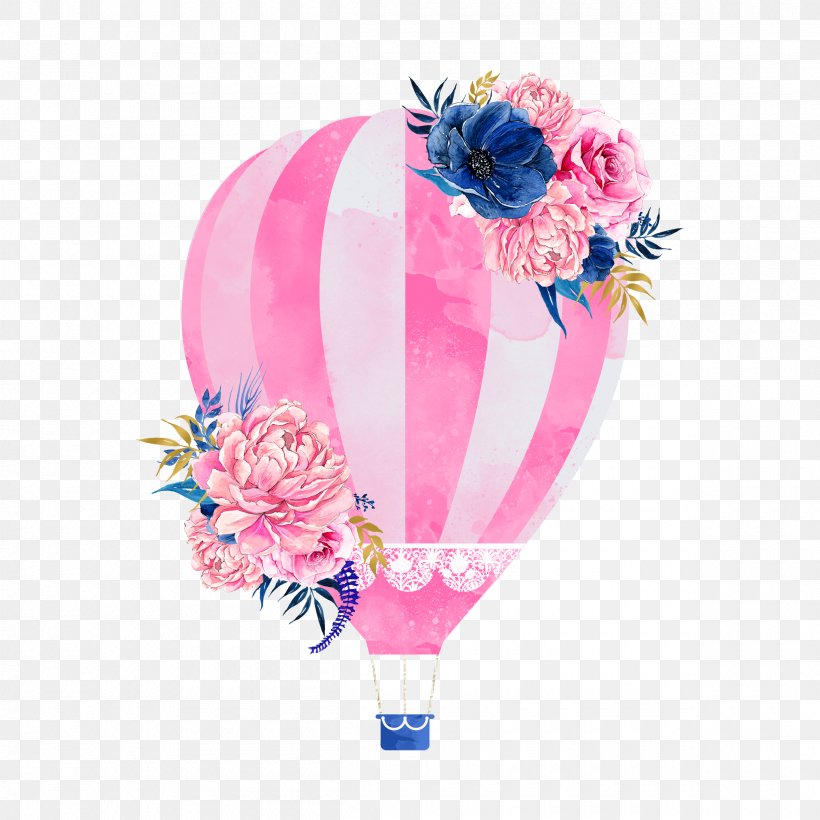 Wedding Invitation Hot Air Balloon Clip Art, PNG, 2400x2400px, Wedding Invitation, Balloon, Flower, Flowering Plant, Heart Download Free