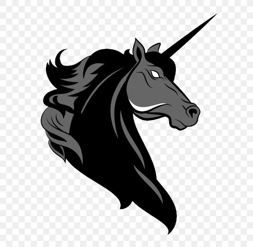 Unicorn Legendary Creature Horse Pegasus Evil, PNG, 800x800px, Unicorn, Black, Black And White, Evil, Fictional Character Download Free