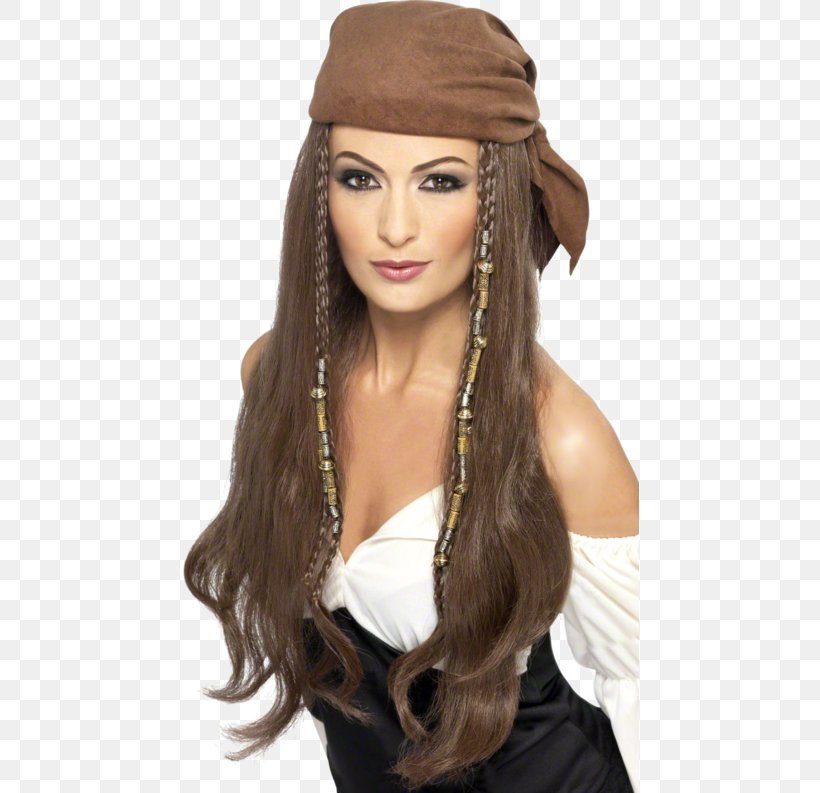 Wig Bandana Costume Party Clothing, PNG, 500x793px, Wig, Bandana, Bead, Brown Hair, Charm Bracelet Download Free