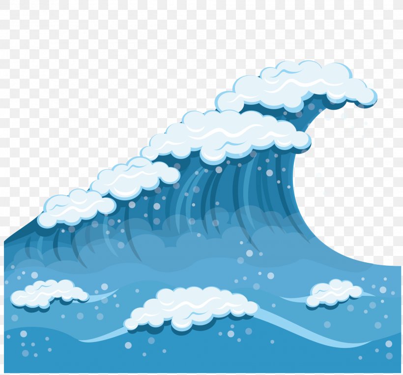 Wind Wave Sea Euclidean Vector, PNG, 1935x1799px, Wind Wave, Aqua, Area, Blue, Cartoon Download Free