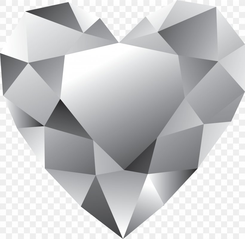 Crystal Diamond Clip Art, PNG, 3543x3453px, Crystal, Cut, Diamond, Geometry, Heart Download Free