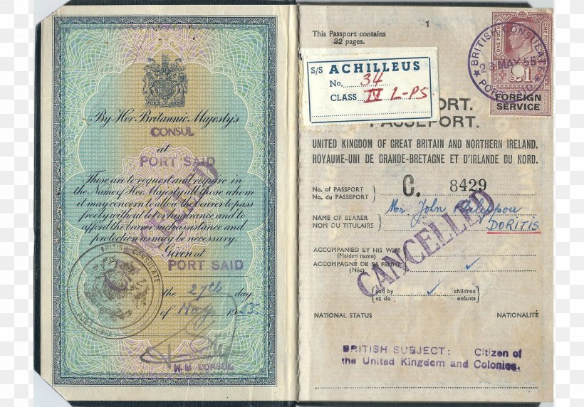 Passport Suez Crisis Suez Canal Sinai Peninsula, PNG, 1517x1060px, Passport, Document, Egypt, Identity Document, Israel Download Free