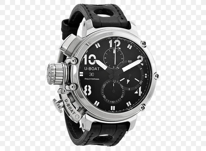 Automatic Watch Strap Chronograph Clock, PNG, 600x600px, Watch, Analog Watch, Automatic Watch, Black And White, Brand Download Free