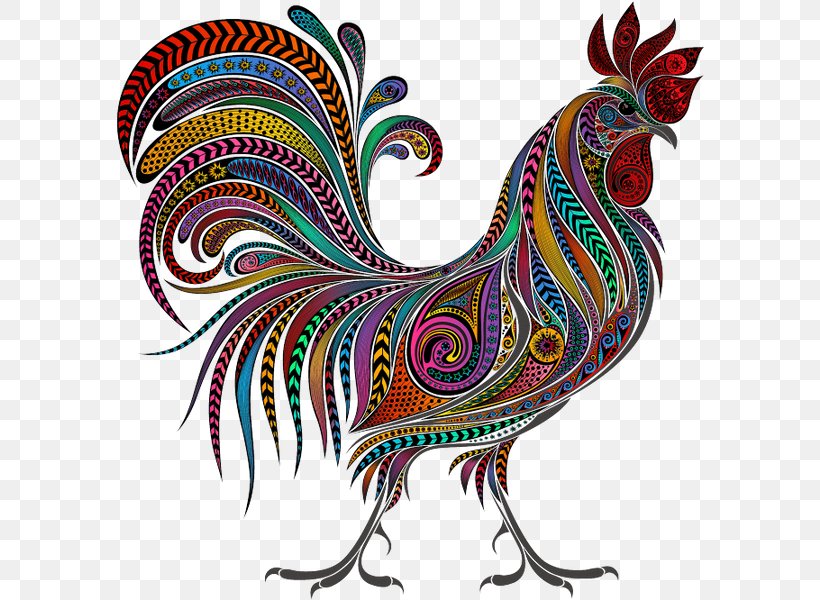 Chicken Rooster, PNG, 600x600px, 2017, Chicken, Art, Beak, Bird Download Free