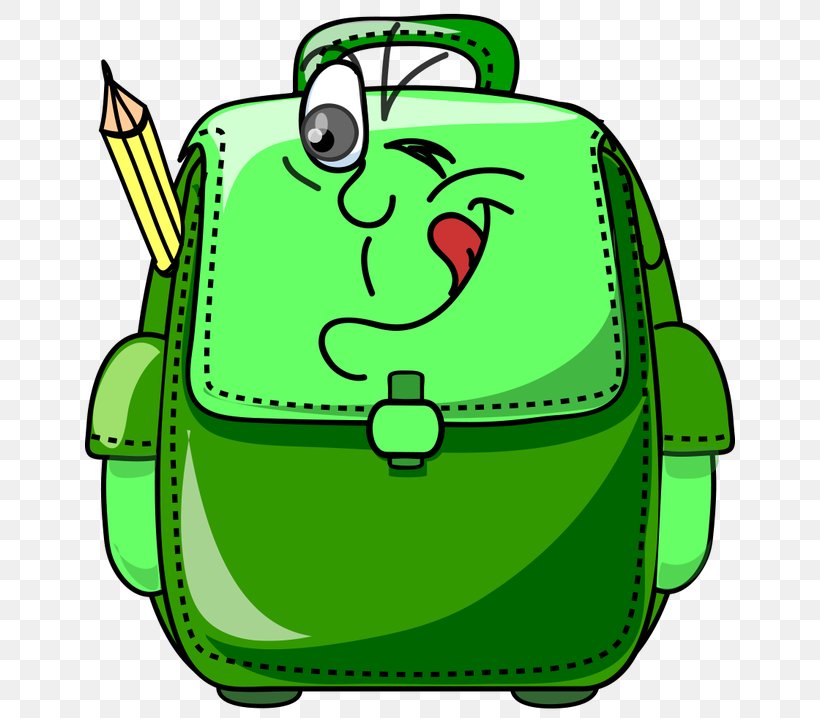 School Bag Clip Art, PNG, 650x718px, School, Amphibian, Bag, Education, Green Download Free