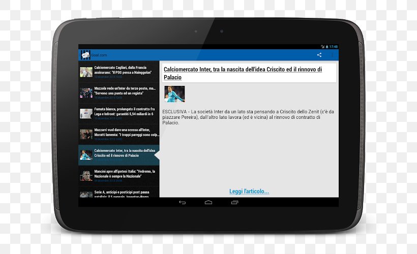 Computer Program Inter Milan Handheld Devices Tablet Computers, PNG, 693x500px, Computer Program, Android, Brand, Computer, Digital Journalism Download Free