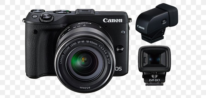 Canon EOS M3 Canon EOS M10 Canon EF-M 18–55mm Lens Canon EF-S 18–55mm Lens, PNG, 667x392px, Canon Eos M3, Camera, Camera Accessory, Camera Lens, Cameras Optics Download Free