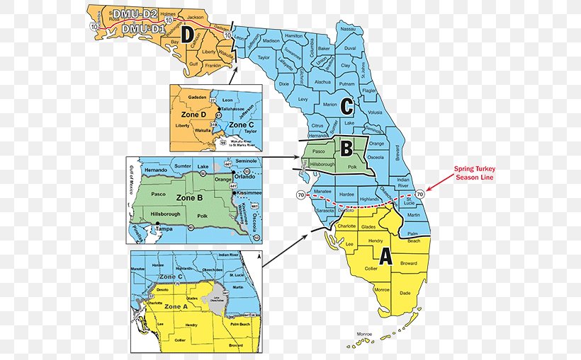 Time Zone Map Florida Florida Hunting Season Time Zone Map, PNG, 600x509px, Florida 