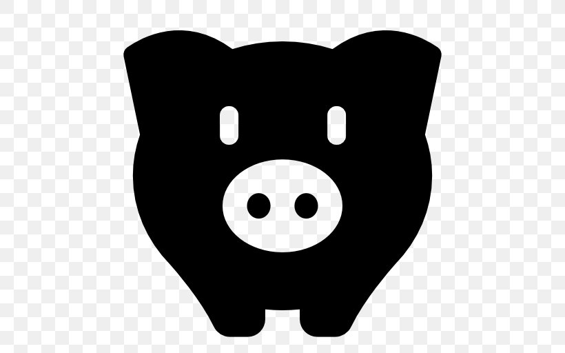 Piggy Bank Save Pig, PNG, 512x512px, Pig, Bank, Black, Black And White, Commerce Download Free