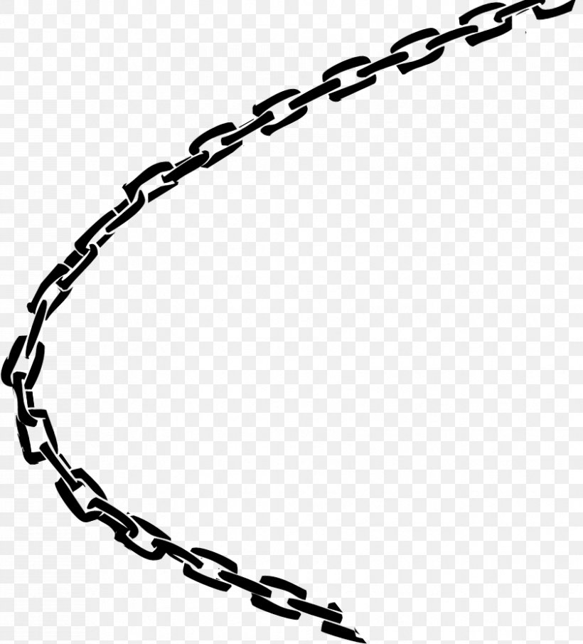 Chain Clip Art, PNG, 839x926px, Chain, Area, Black, Black And White, Body Jewelry Download Free
