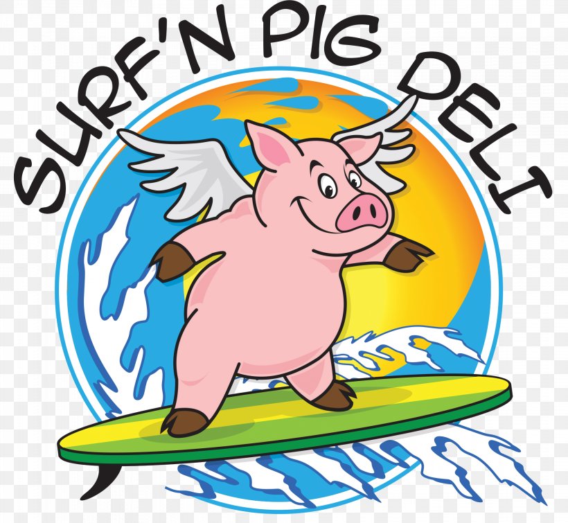 Surf'n Pig BBQ Barbecue Grill Pulled Pork Clip Art Domestic Pig, PNG, 1966x1812px, Barbecue Grill, Area, Artwork, Avon, Delicatessen Download Free