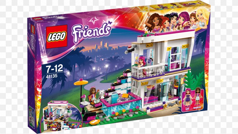 LEGO 41135 Friends Livi's Pop Star House LEGO Friends Toy Amazon.com, PNG, 1488x837px, Lego Friends, Amazoncom, Customer Service, Funko, House Download Free