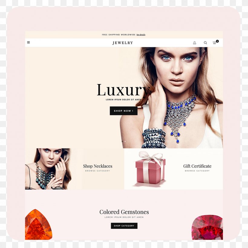 Luxury Goods Responsive Web Design Jewellery Clothing Accessories Brand, PNG, 1000x1000px, Luxury Goods, Beauty, Brand, Clothing Accessories, Cosmetics Download Free