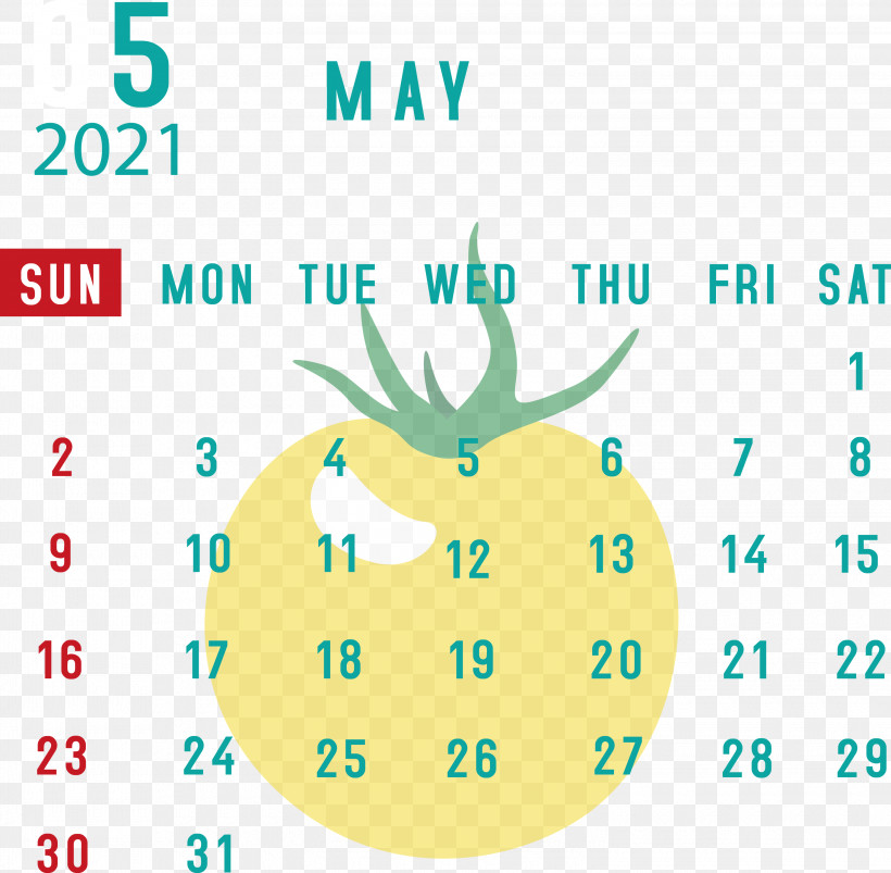 May 2021 Printable Calendar May 2021 Calendar, PNG, 3000x2939px, May 2021 Printable Calendar, Akira Ishida, Biology, Diagram, Fruit Download Free