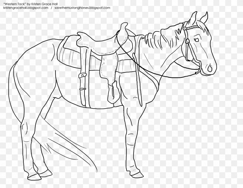 Mustang Coloring Book Western Saddle Horse Tack, PNG, 1600x1237px, Mustang, Artwork, Barrel Racing, Bit, Black And White Download Free