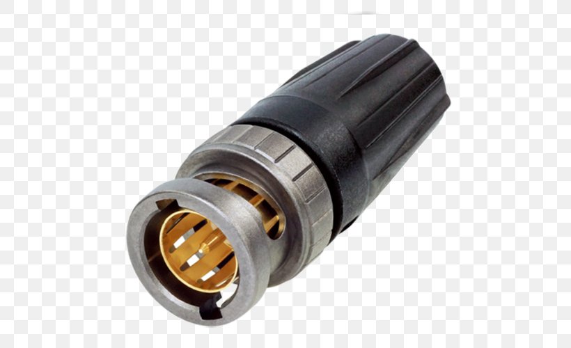 BNC Connector Neutrik Coaxial Cable Electrical Connector XLR Connector, PNG, 500x500px, Bnc Connector, Coaxial, Coaxial Cable, Electrical Cable, Electrical Connector Download Free