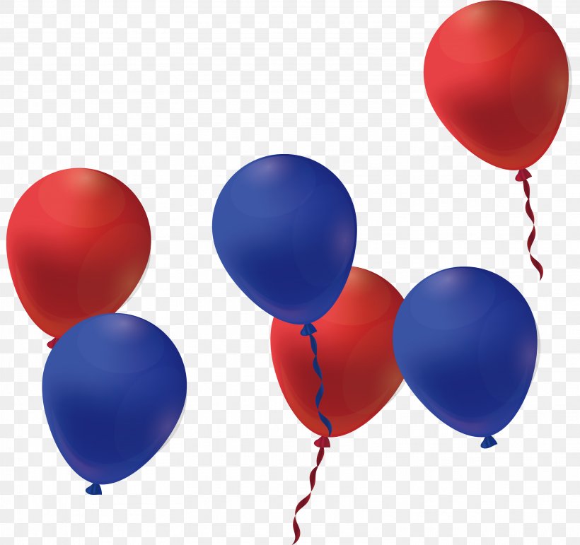 Cluster Ballooning Red Blue, PNG, 3223x3031px, Balloon, Birthday, Blue, Cluster Ballooning, Gift Download Free