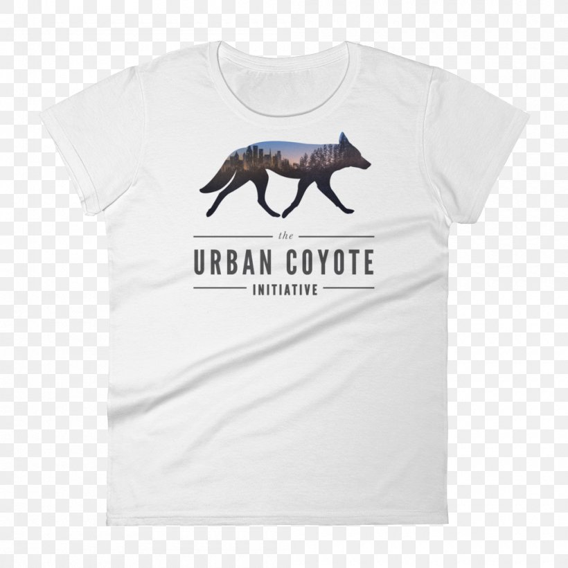 T-shirt Urban Coyote Canidae Dog, PNG, 1000x1000px, Tshirt, Black, Brand, Canidae, Clothing Download Free