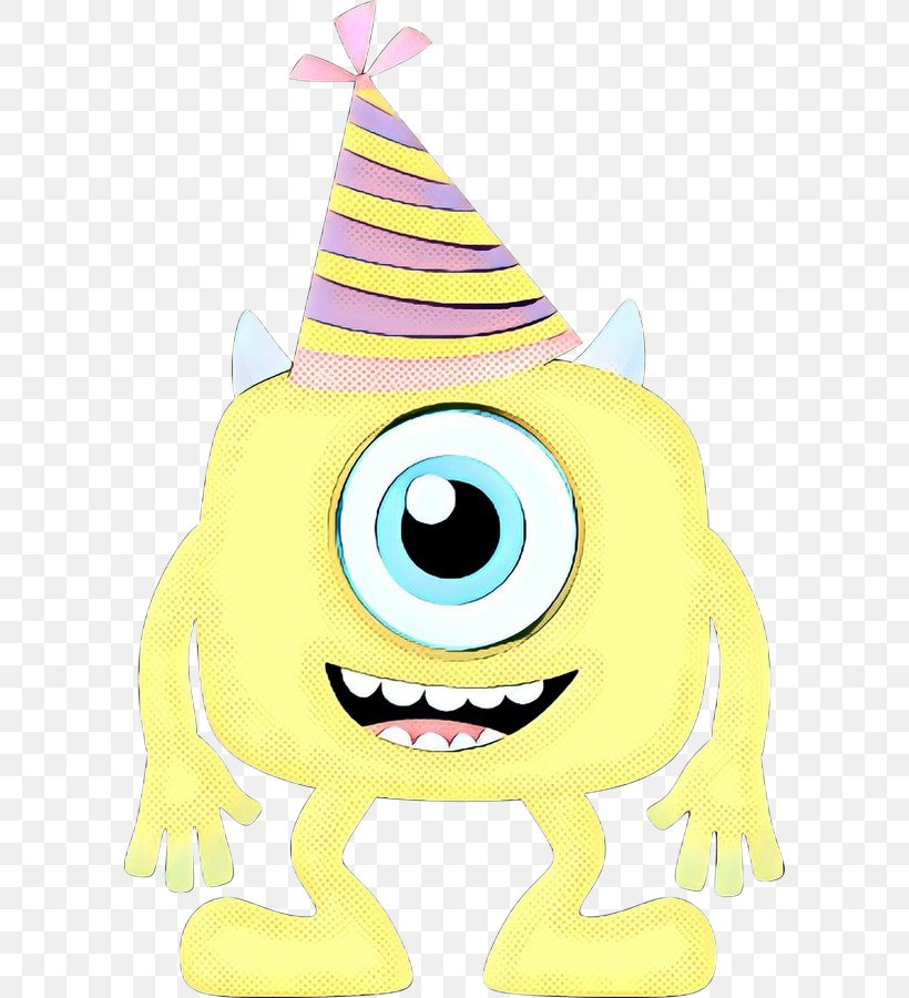 Party Hat Cartoon, PNG, 596x900px, Yellow, Cartoon, Character, Headgear, Party Hat Download Free