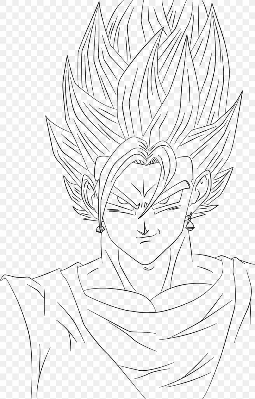 Goku Vegerot Line Art Drawing Sketch, PNG, 900x1408px, Goku, Arm, Artwork, Black, Black And White Download Free