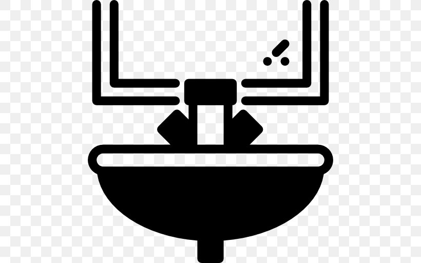 Sink Bathroom Washing, PNG, 512x512px, Sink, Apartment, Bathroom, Black And White, House Download Free