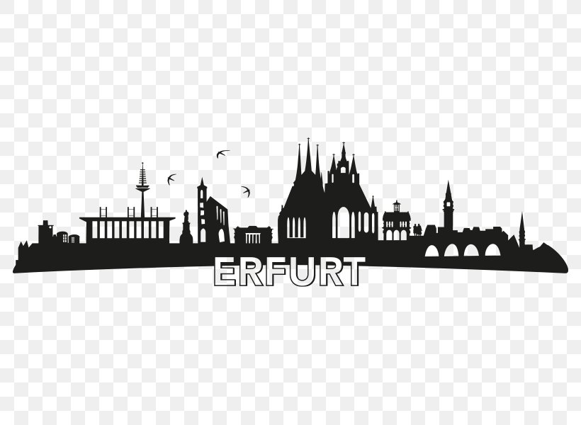 Skyline Erfurt Wall Decal Text Edelstaal, PNG, 800x600px, Skyline, Artistic Inspiration, Black And White, Bracelet, Brand Download Free