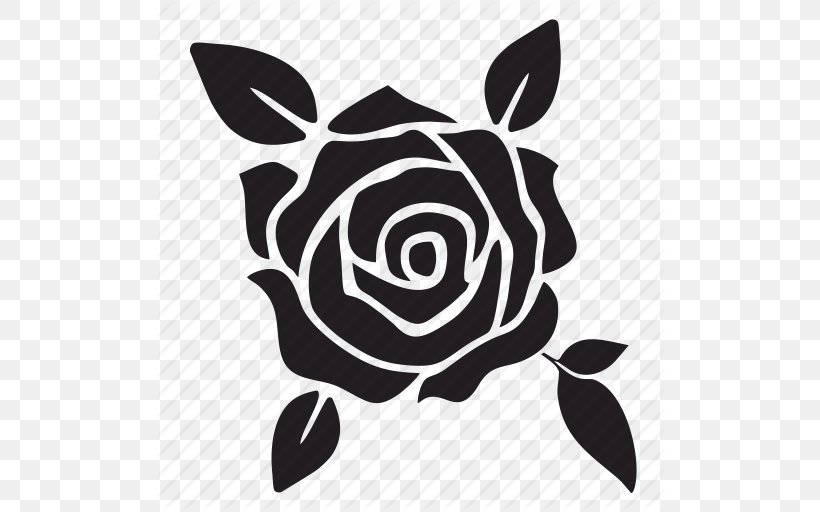 Black Rose Silhouette Clip Art, PNG, 512x512px, Rose, Art, Black, Black And White, Black Rose Download Free