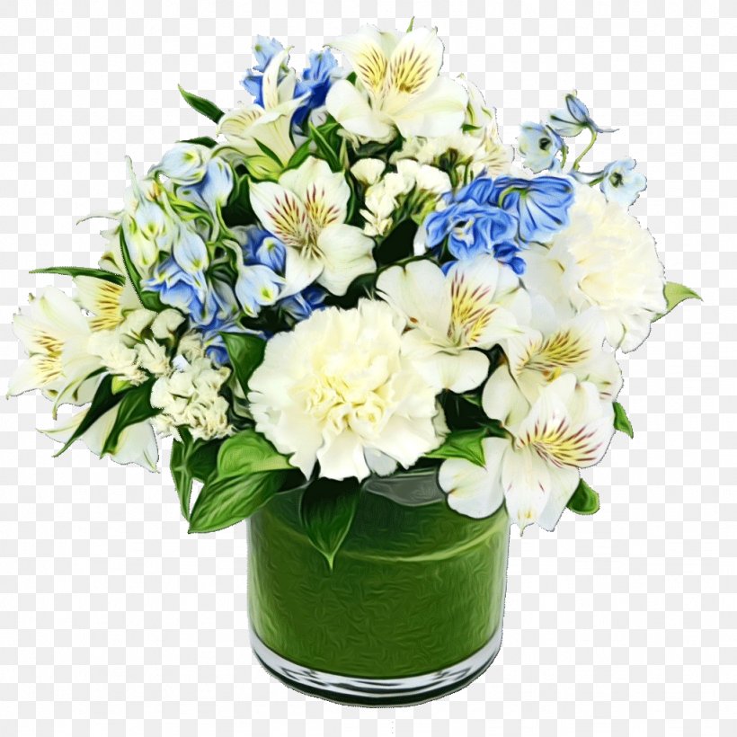 Flower Bouquet Cut Flowers Plant White, PNG, 1024x1024px, Watercolor, Blue, Bouquet, Cut Flowers, Floristry Download Free
