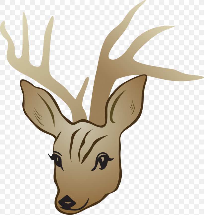 Red Deer White-tailed Deer, PNG, 1078x1135px, Deer, Antler, Carnivoran, Cartoon, Drawing Download Free