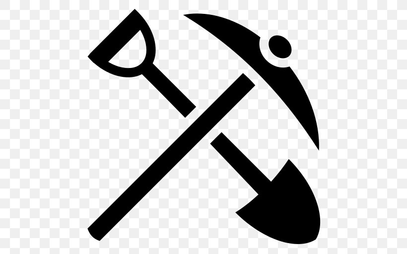 Rake Shovel Spade Logo, PNG, 512x512px, Rake, Artwork, Black And White, Brand, Garden Tool Download Free