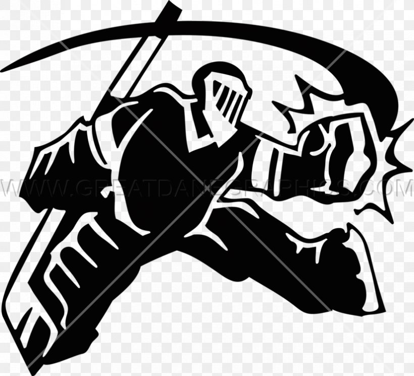 T-shirt National Hockey League Goaltender Clip Art, PNG, 825x751px, Tshirt, Art, Black, Black And White, Fictional Character Download Free