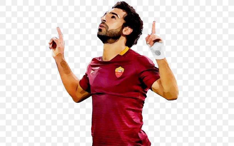 Mohamed Salah, PNG, 512x512px, 2018 World Cup, Watercolor, As Roma, Athlete, Cheering Download Free