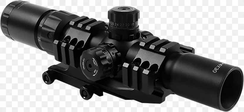 Telescopic Sight Close Quarters Combat Milliradian Firearm Optics, PNG, 1000x459px, Watercolor, Cartoon, Flower, Frame, Heart Download Free