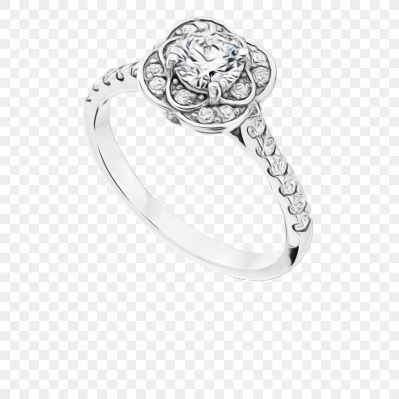 Wedding Ring Silver, PNG, 1000x1000px, Watercolor, Anelli, Body Jewellery, Body Jewelry, Diamond Download Free