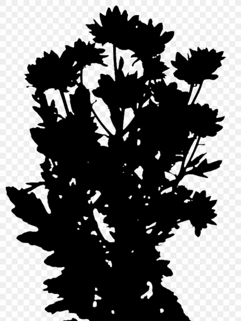 Flowering Plant Font Silhouette Leaf, PNG, 1200x1600px, Flower, Blackandwhite, Botany, Branch, Branching Download Free