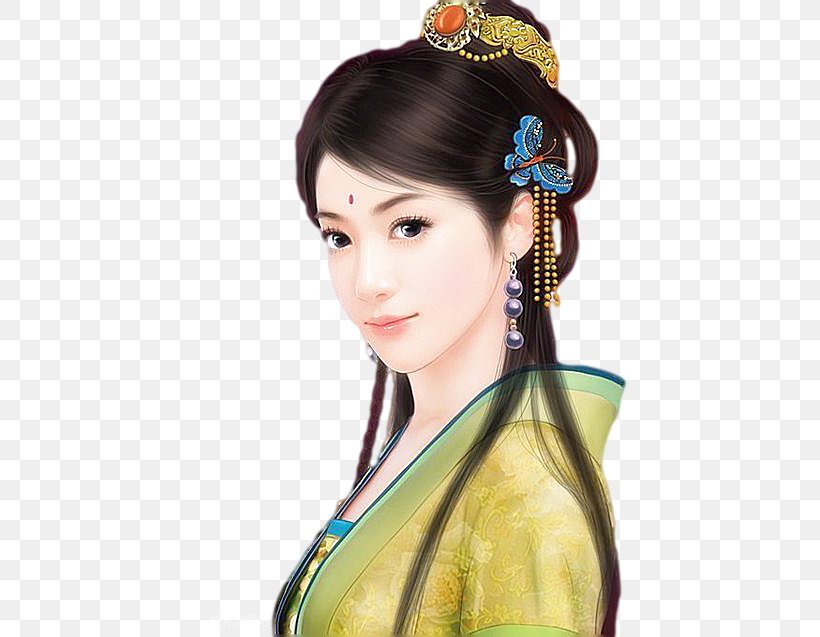 History Of China Tang Dynasty Hairstyle Chinese, PNG, 580x637px, Watercolor, Cartoon, Flower, Frame, Heart Download Free