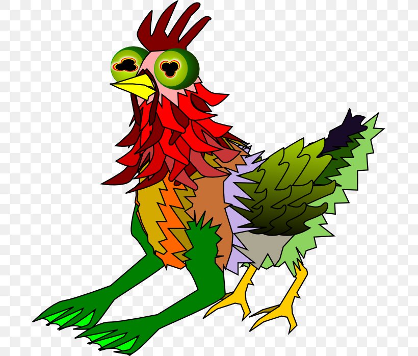 Rooster Character Cartoon Clip Art, PNG, 693x698px, Rooster, Art, Artwork, Beak, Bird Download Free